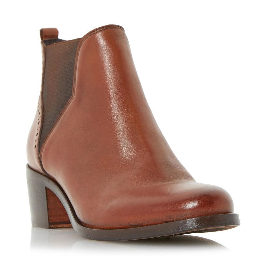 Parnell Punch Hole Detail Leather Chelsea Boot