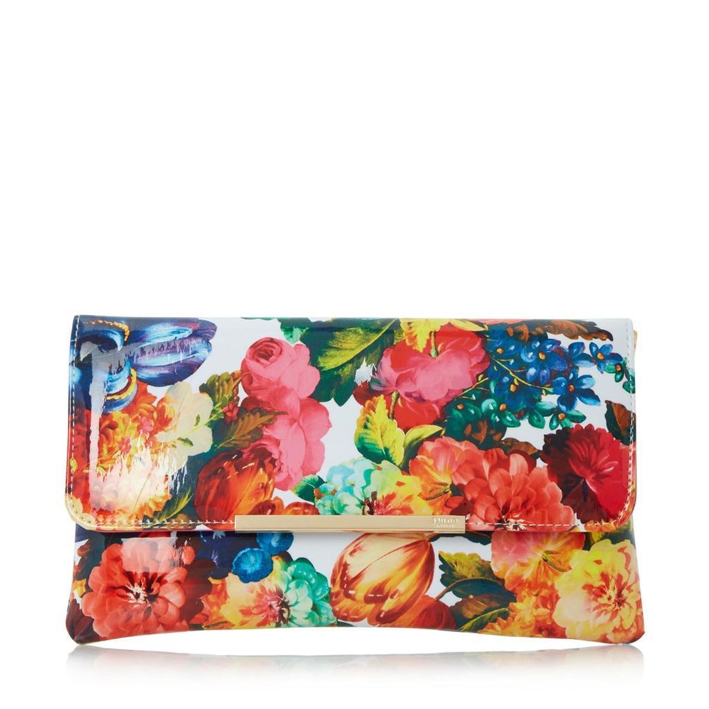 Bower Floral Print Clutch Bag