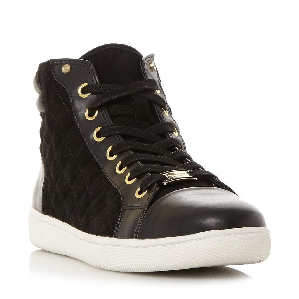 Entourage Quilted High Top Lace Up Trainer