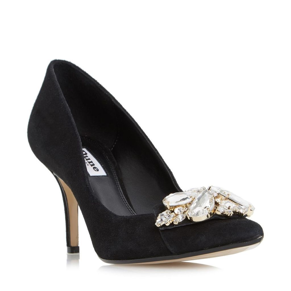 Bironn Flower Brooch Trim Court Shoe