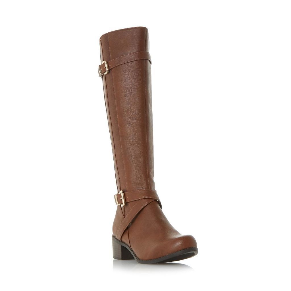 Tuscany Buckle Strap Knee High Boot
