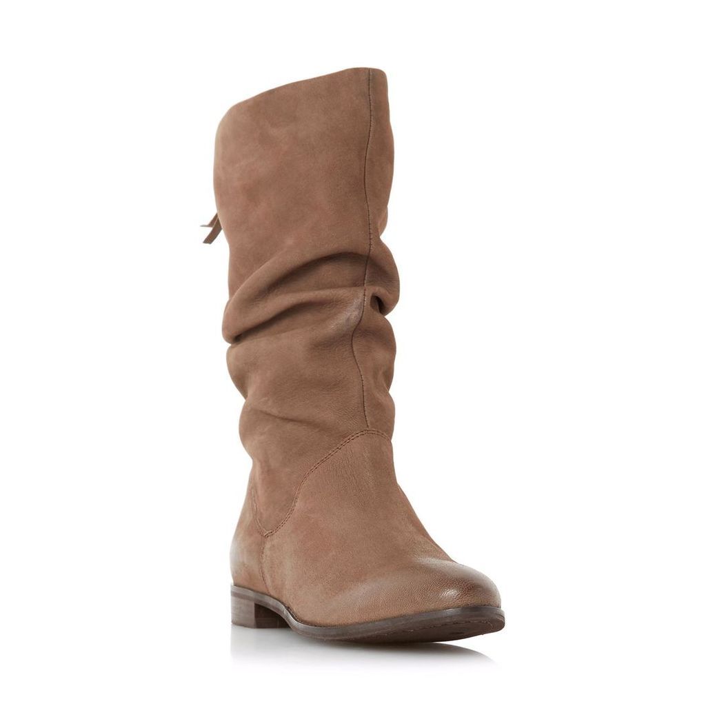 Rosalind Slip On Ruched Calf Boot