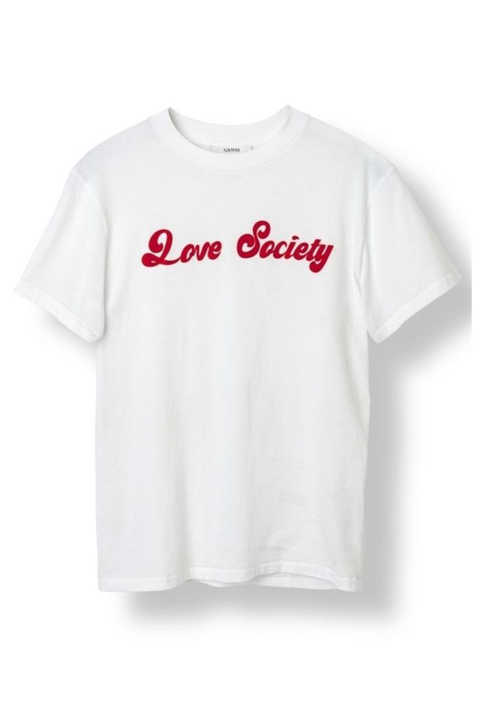 Love Society T Shirt Bright White