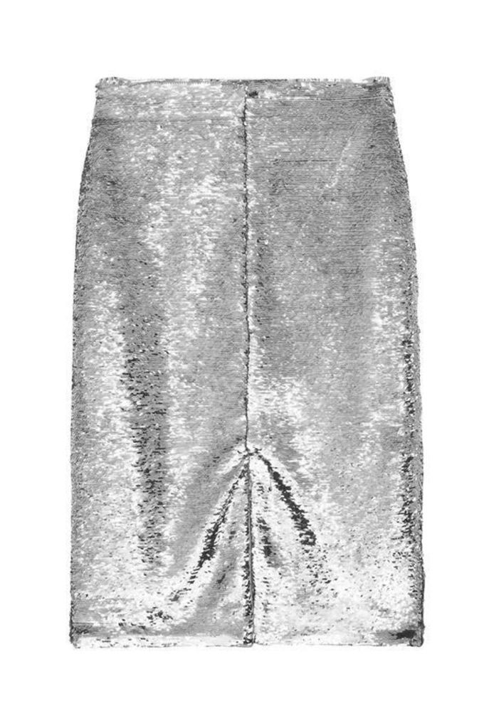 Ganni Sequins Skirt Silver