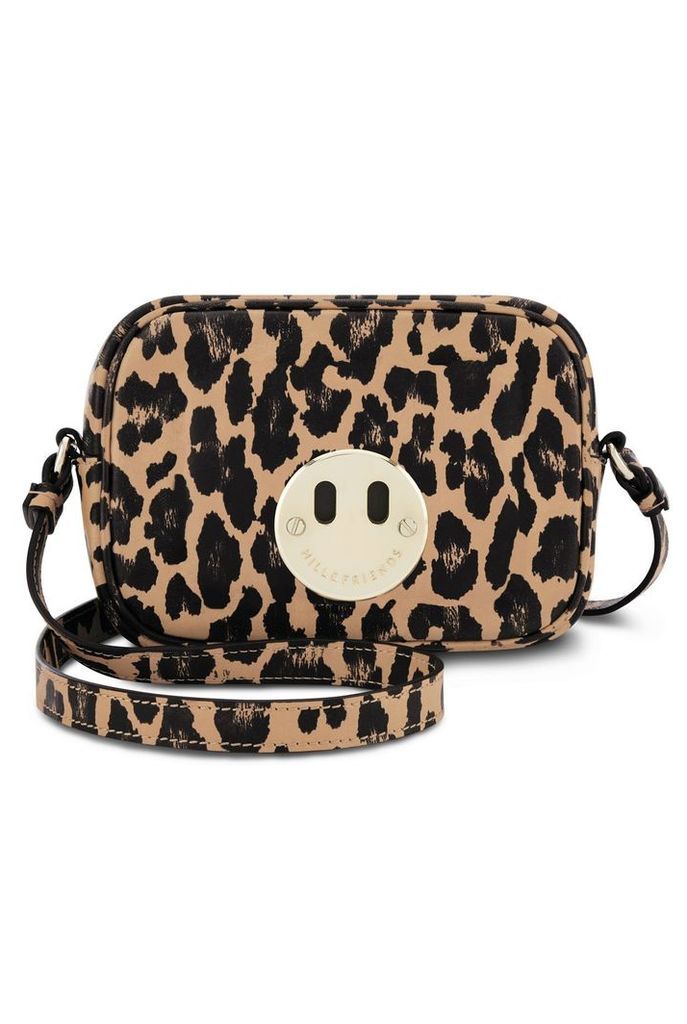 Hill & Friends Happy Mini Camera Bag in Leopard - One Size Leopard