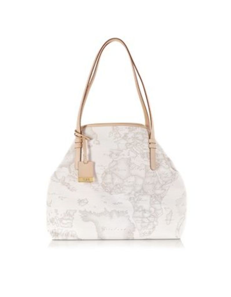 Designer Handbags, Geo Printed Large 'New Basic' Shoulder Bag