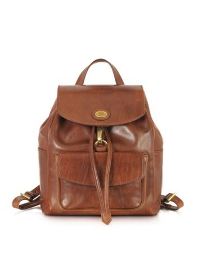 Designer Handbags, Story Donna Marrone Leather Backpack