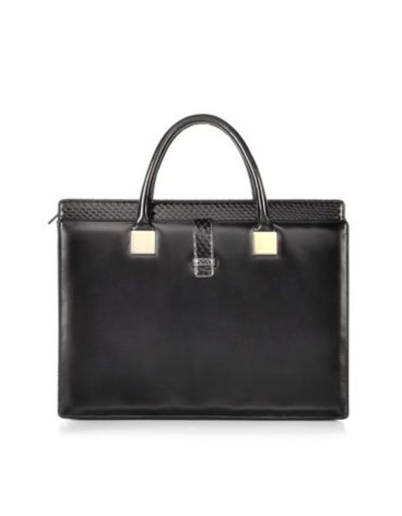 Designer Handbags, Anniversary Black Ayers and Leather Tote