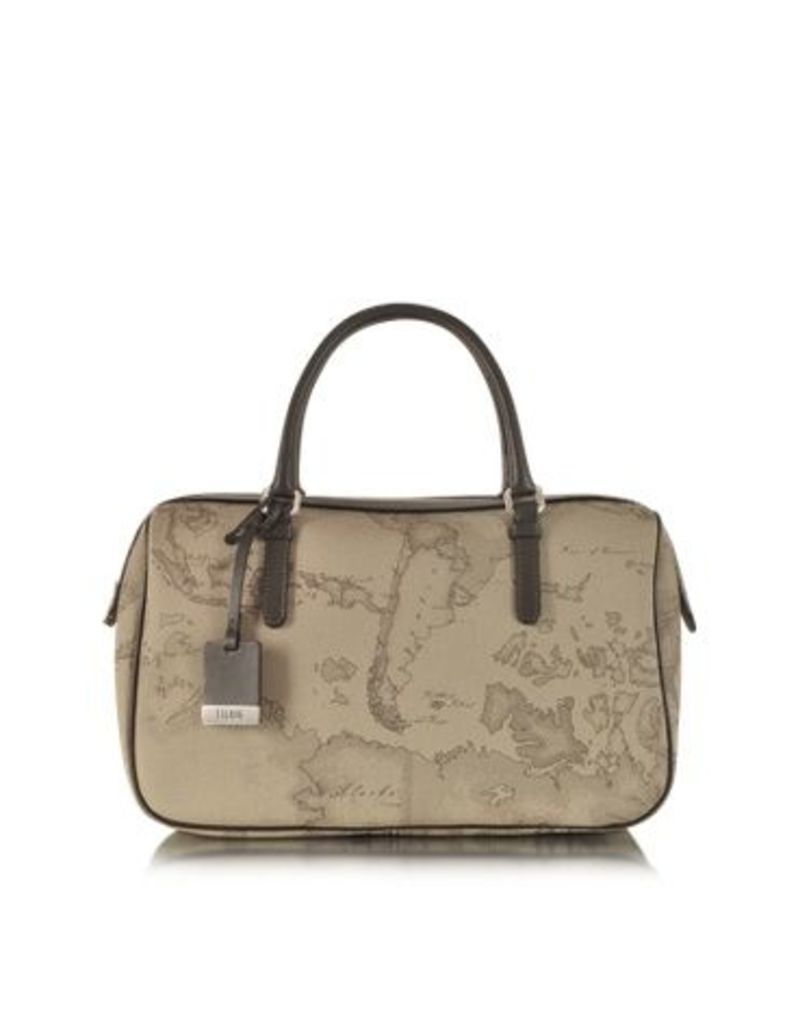 Alviero Martini 1A Classe Designer Handbags, 1a Prima Classe - Geo Printed Medium 'New Basic' Satchel Bag