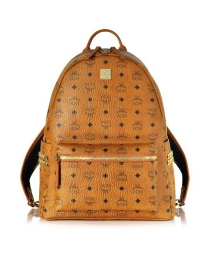 MCM Designer Handbags, Cognac Stark Medium Backpack