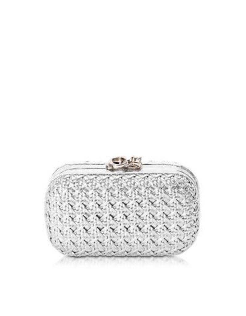 Designer Handbags, Susan C Star Silver Bentota Haribo Pochette w/Chain Strap