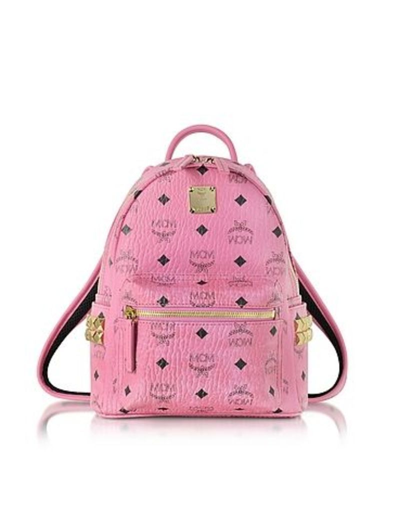 MCM - Pink Mini Stark Backpack
