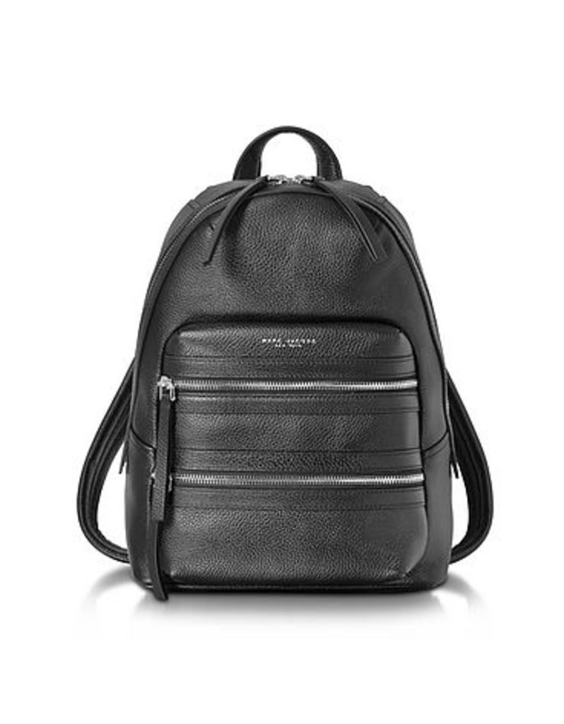Marc Jacobs - Black Pebbled Leather Biker Backpack