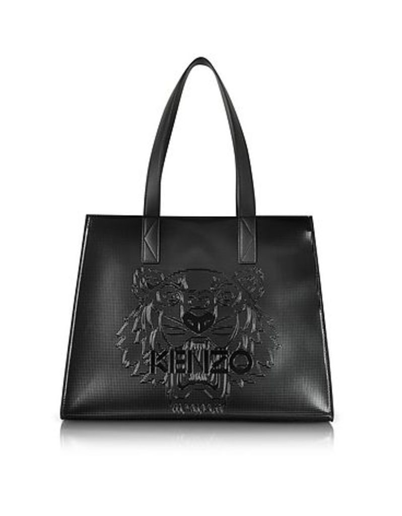 Kenzo - Metallic Black Tiger Tote Bag