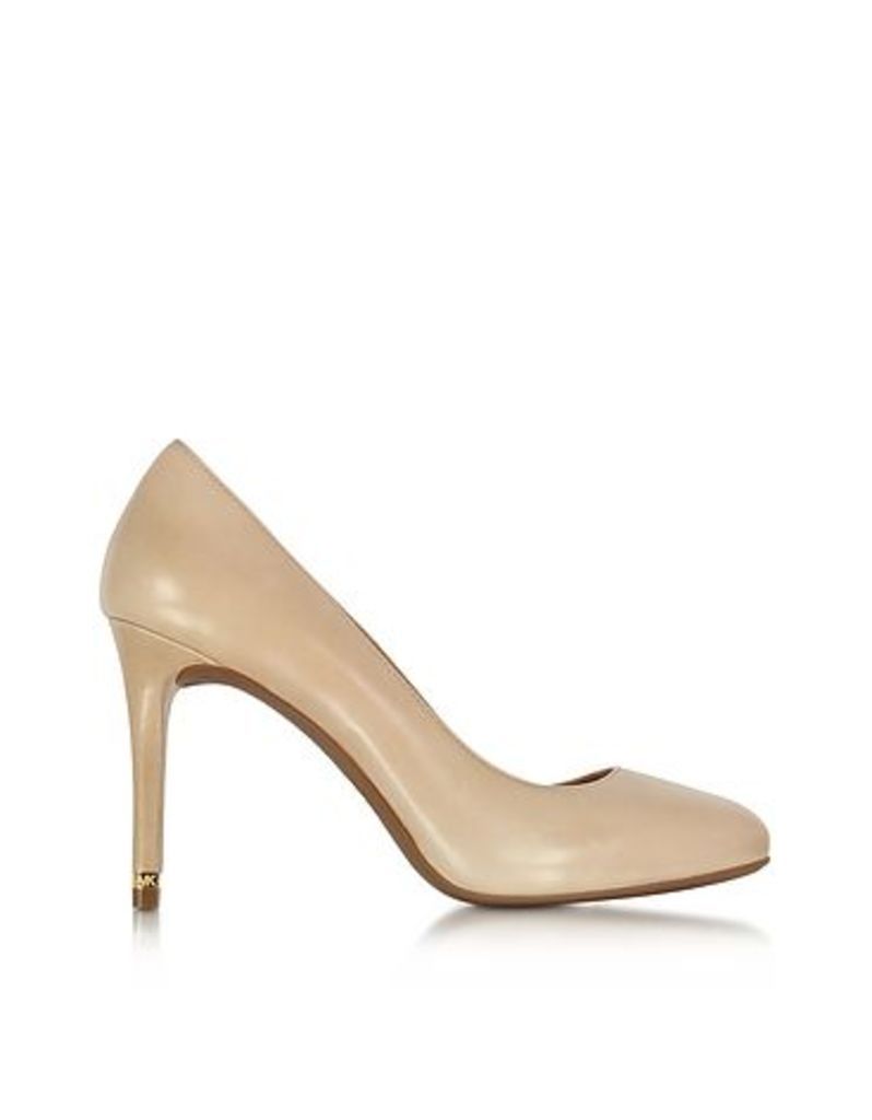 Michael Kors - Ashby Light Khaki Leather Flex Pumps