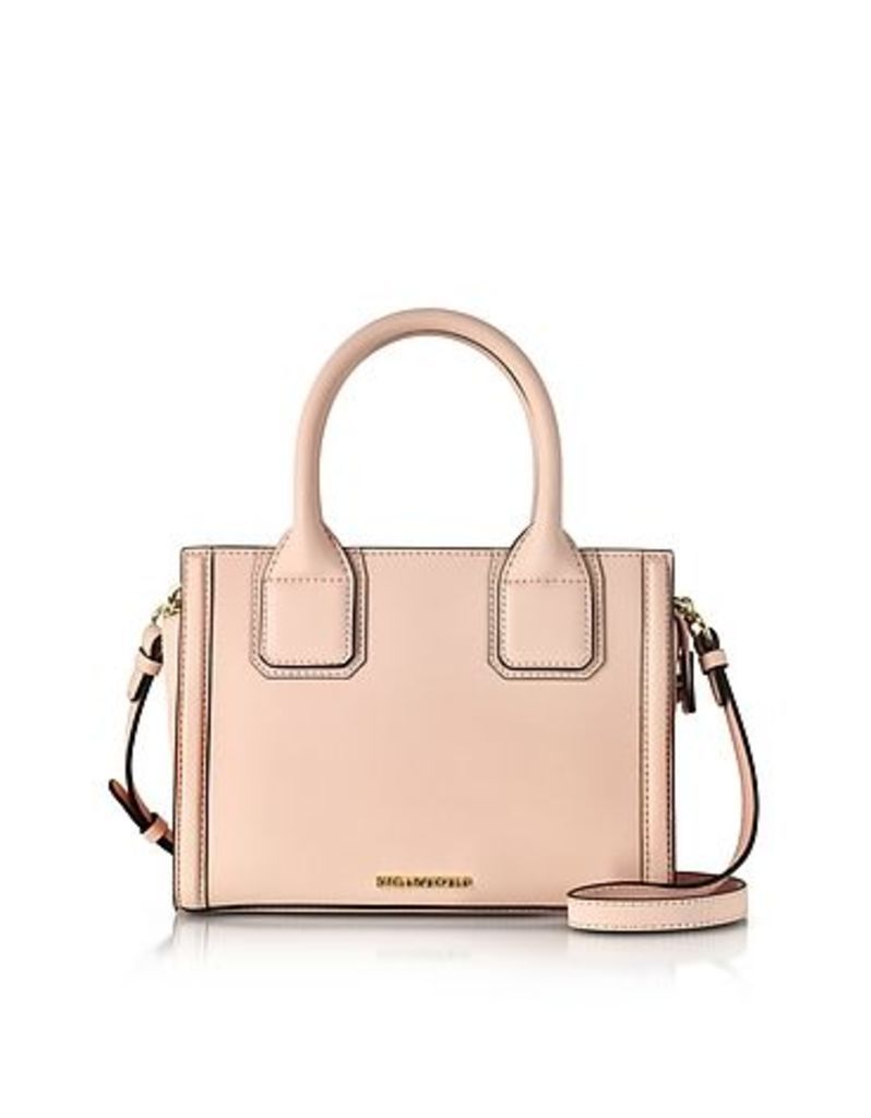 Karl Lagerfeld Handbags, Light Pink Saffiano Leather K/Klassic Mini Tote