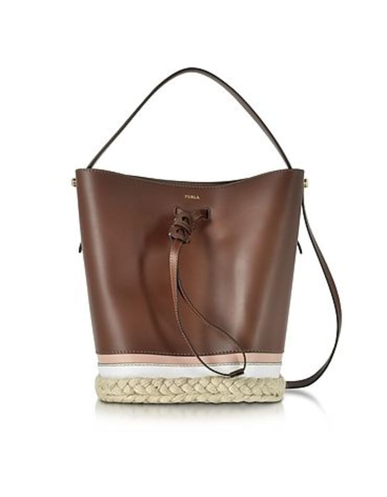 Furla - Vittoria S Glace Drawstring Bucket Bag