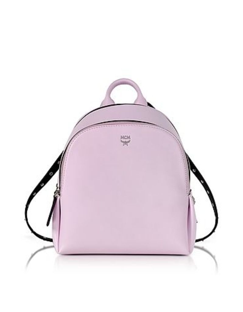 MCM - Pink Leather Polke Studs Mini Backpack