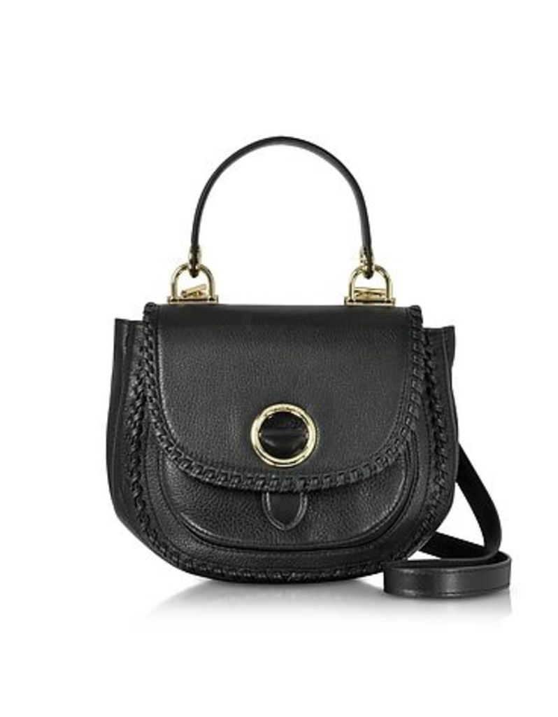 Michael Kors - Isadore Medium Top Handle Black Pebble Leather Messenger Bag