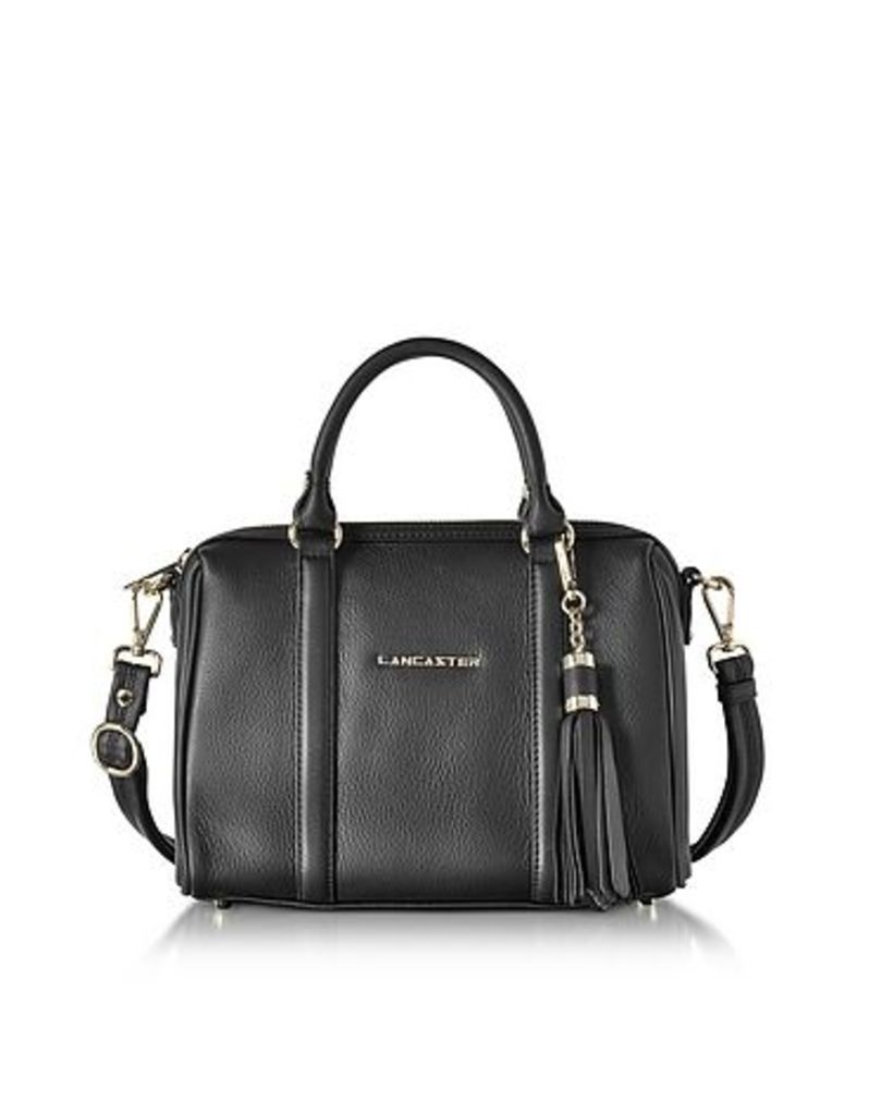 Lancaster Paris Designer Handbags, Mademoiselle Ana Grained Leather Small Duffle Bag