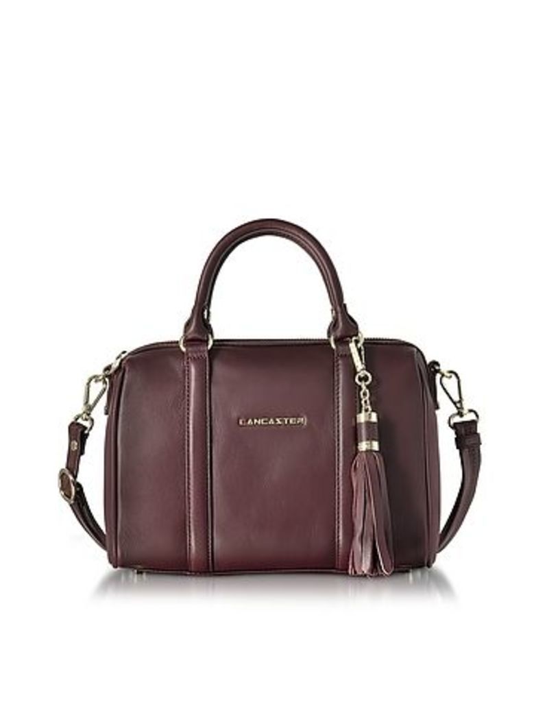 Lancaster Paris Designer Handbags, Mademoiselle Ana Grained Leather Small Duffle Bag