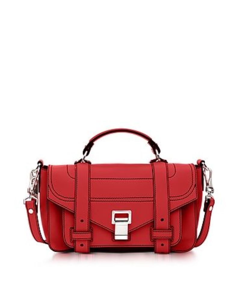 Proenza Schouler Handbags, PS1+ Tiny Cardinal Leather Flap Handbag
