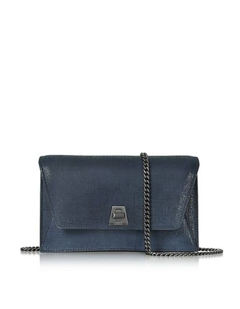 Akris Handbags, Denim Blue Anouk Mini Envelope Bag