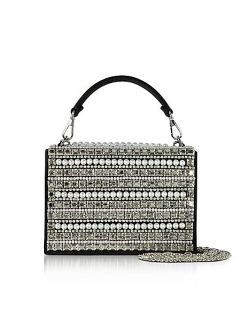 Rodo Handbags, Embellished Satin Silk Celebration Bag w/Top Handle