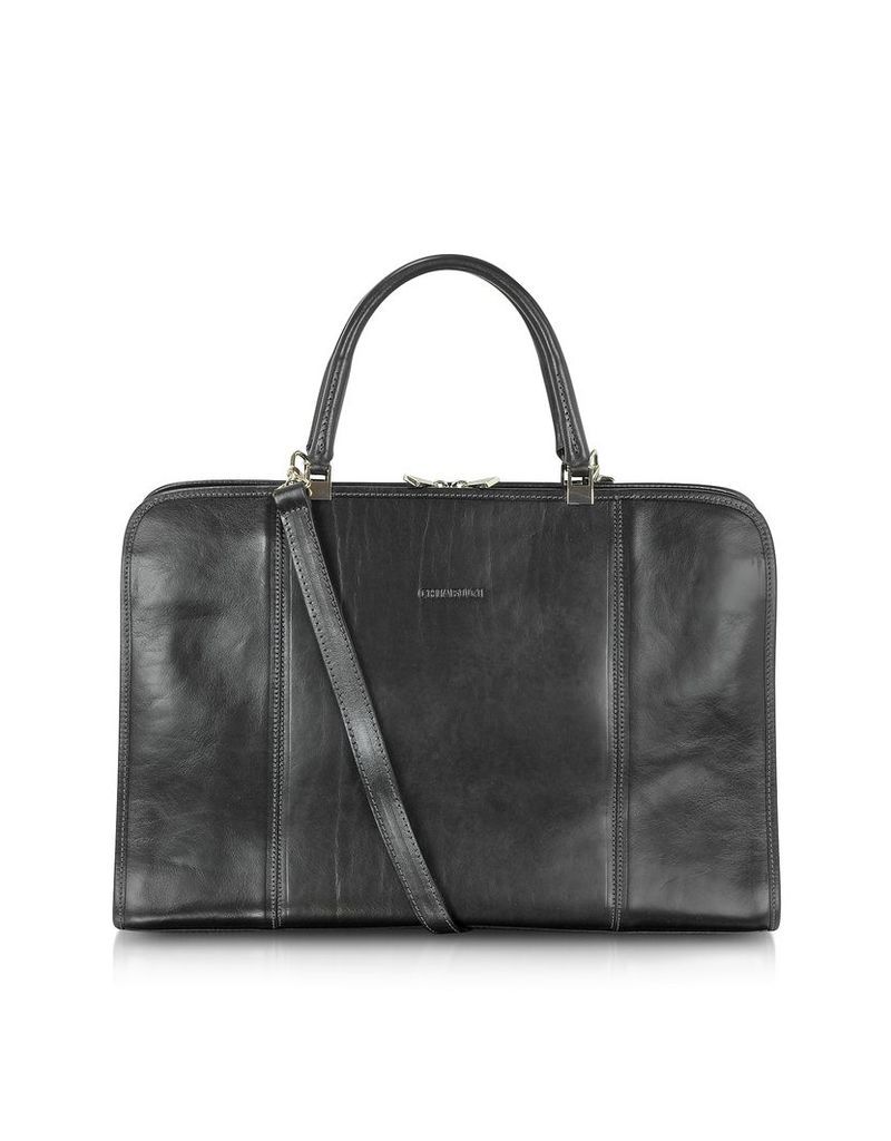 Chiarugi Designer Briefcases, Double Handle Leather Briefcase