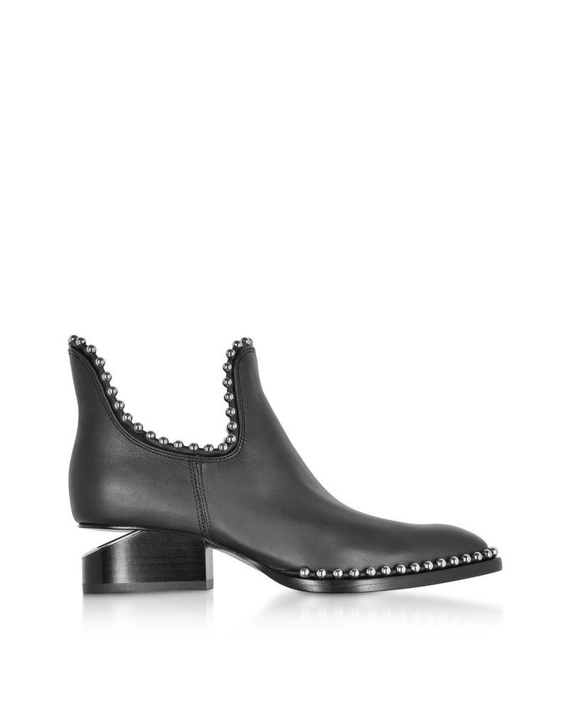 Alexander Wang Shoes, Kori Black Leather Cut Out Booties