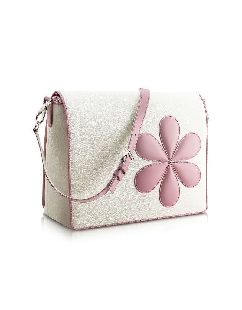 Designer Baby Collection, Pink Flower Messenger Changing Bag