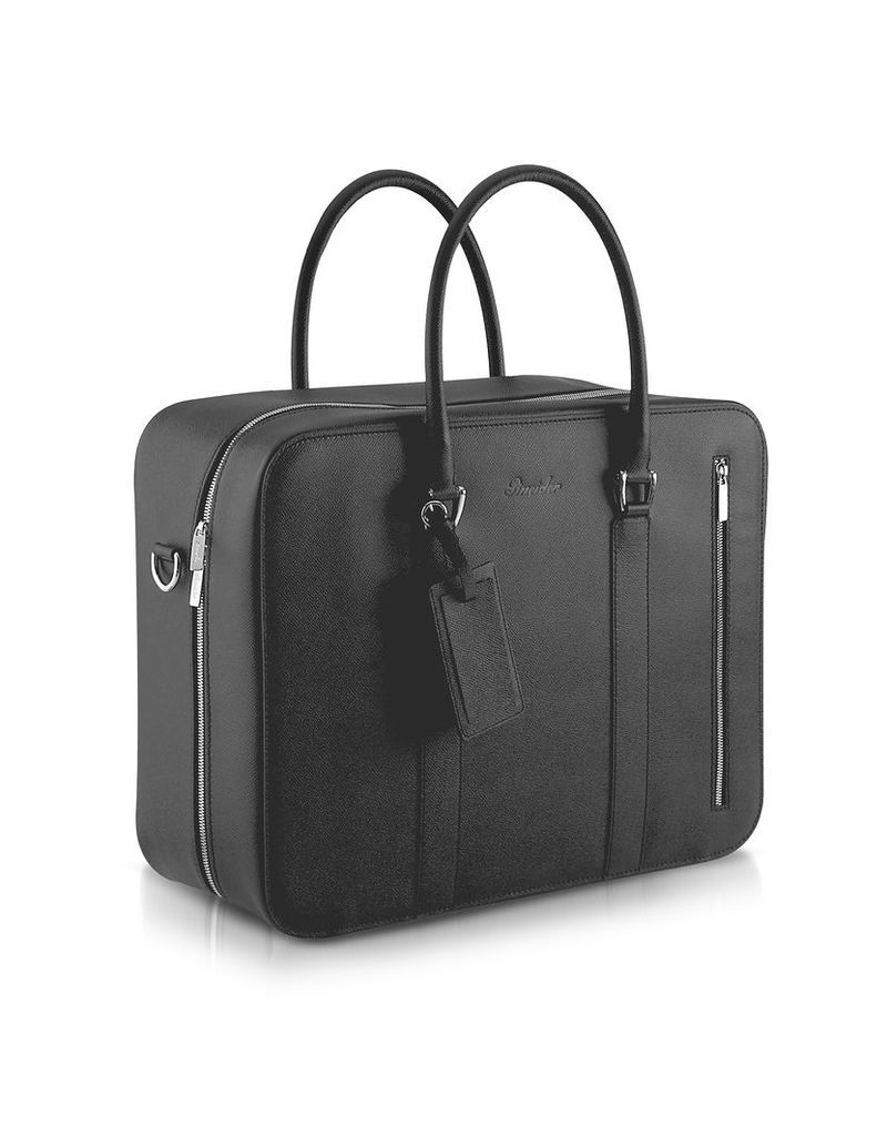 Pineider Designer Briefcases, City Chic - Double Handle Calfskin Briefcase