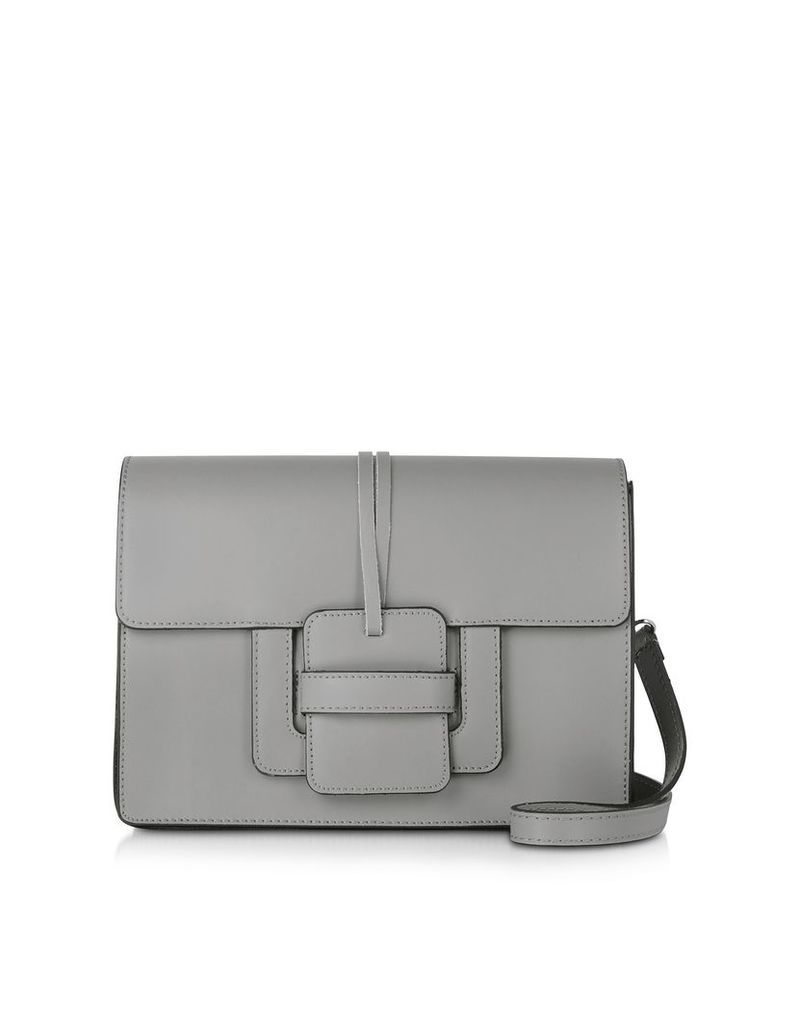 Le Parmentier Handbags, Gray Leather Shoulder Bag