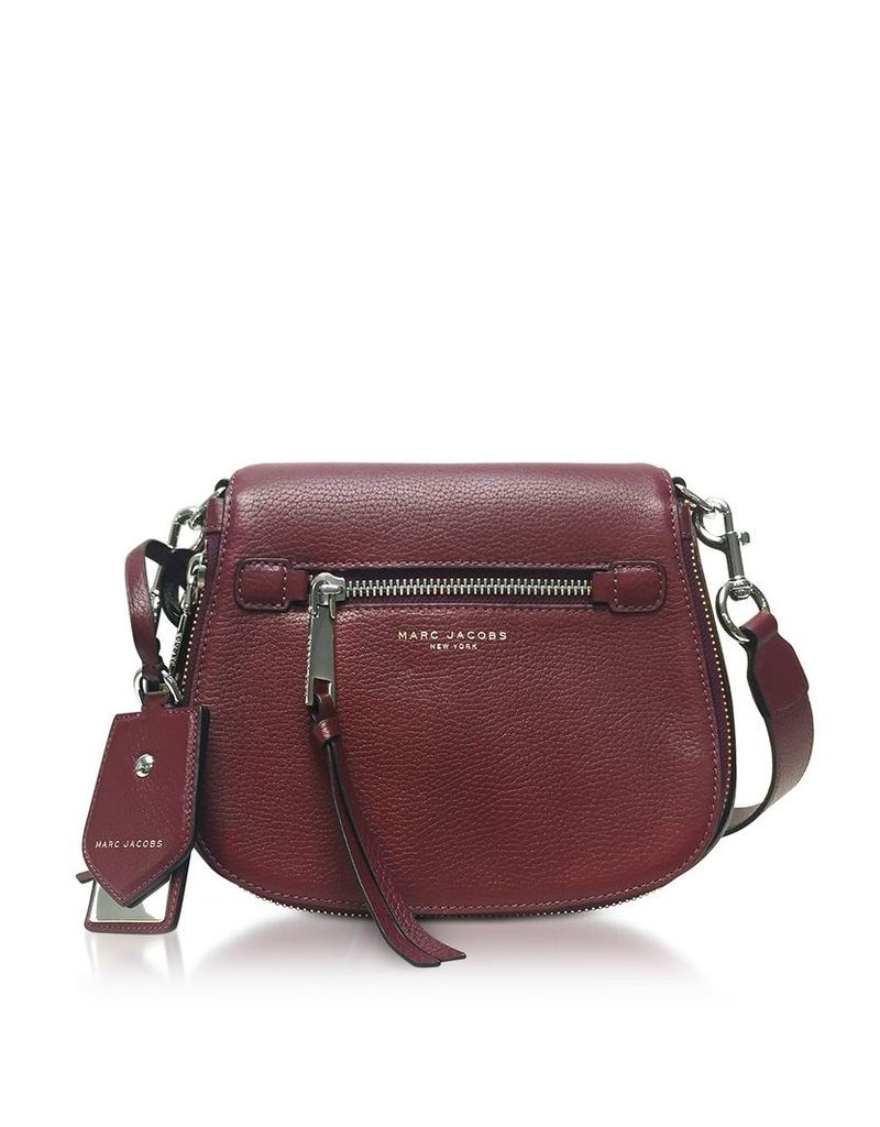 Marc Jacobs Handbags, Recruit Blackberry Leather Small Saddle Bag