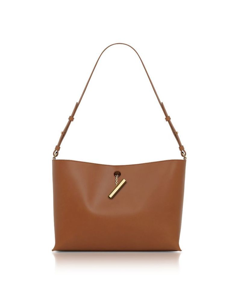 Sophie Hulme Handbags, Tan Medium Pinch Shoulder Bag