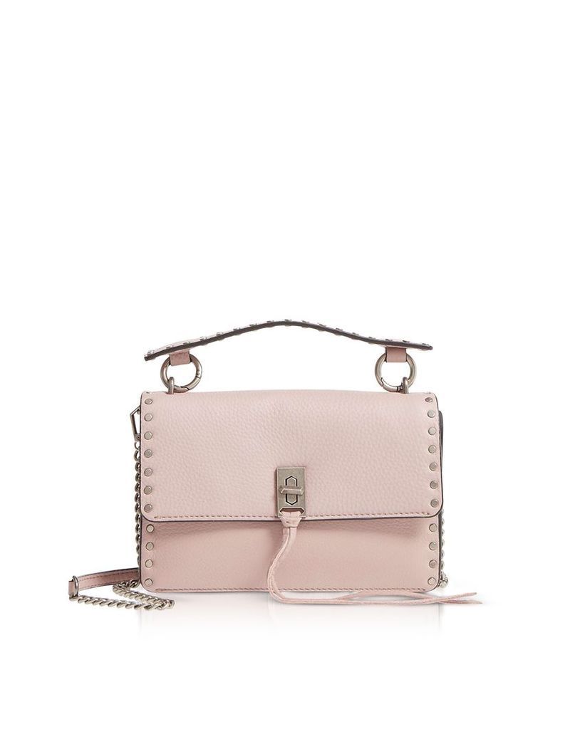 Rebecca Minkoff Designer Handbags, Vintage Pink Leather Darren Top Handle Flap Crossbody
