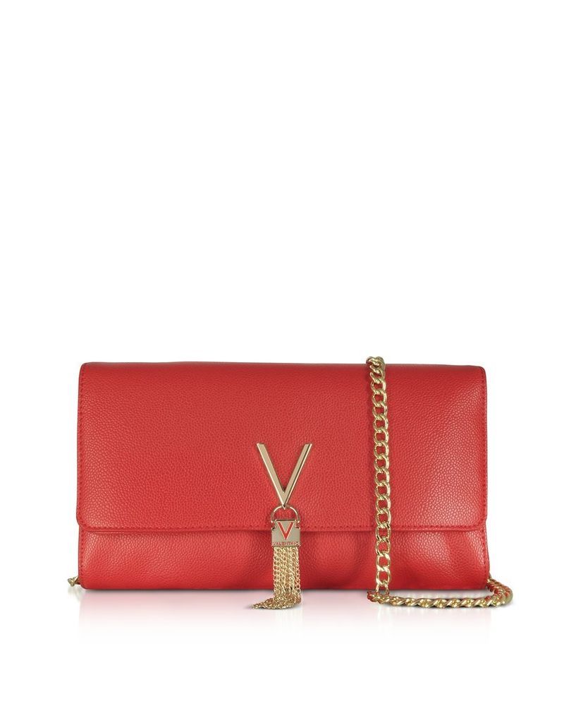Valentino by Mario Valentino Designer Handbags, Lizard Embossed Eco Leather Divina Shoulder Bag