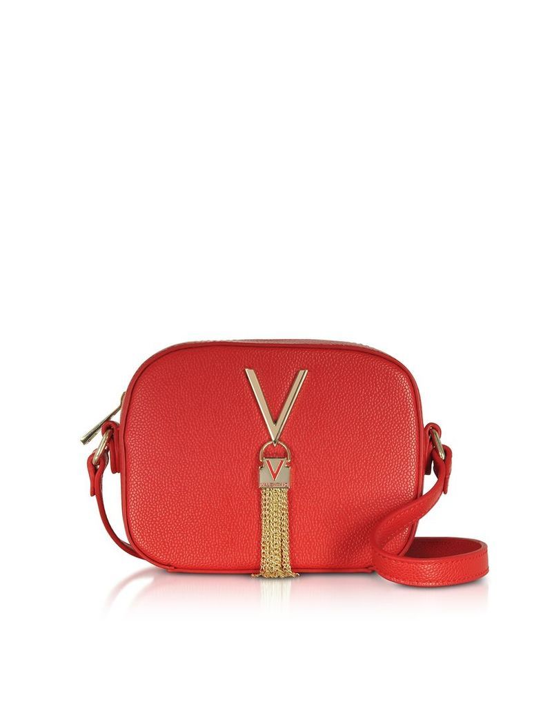 Valentino by Mario Valentino Designer Handbags, Lizard Embossed Eco Leather Divina Mini Crossbody Bag
