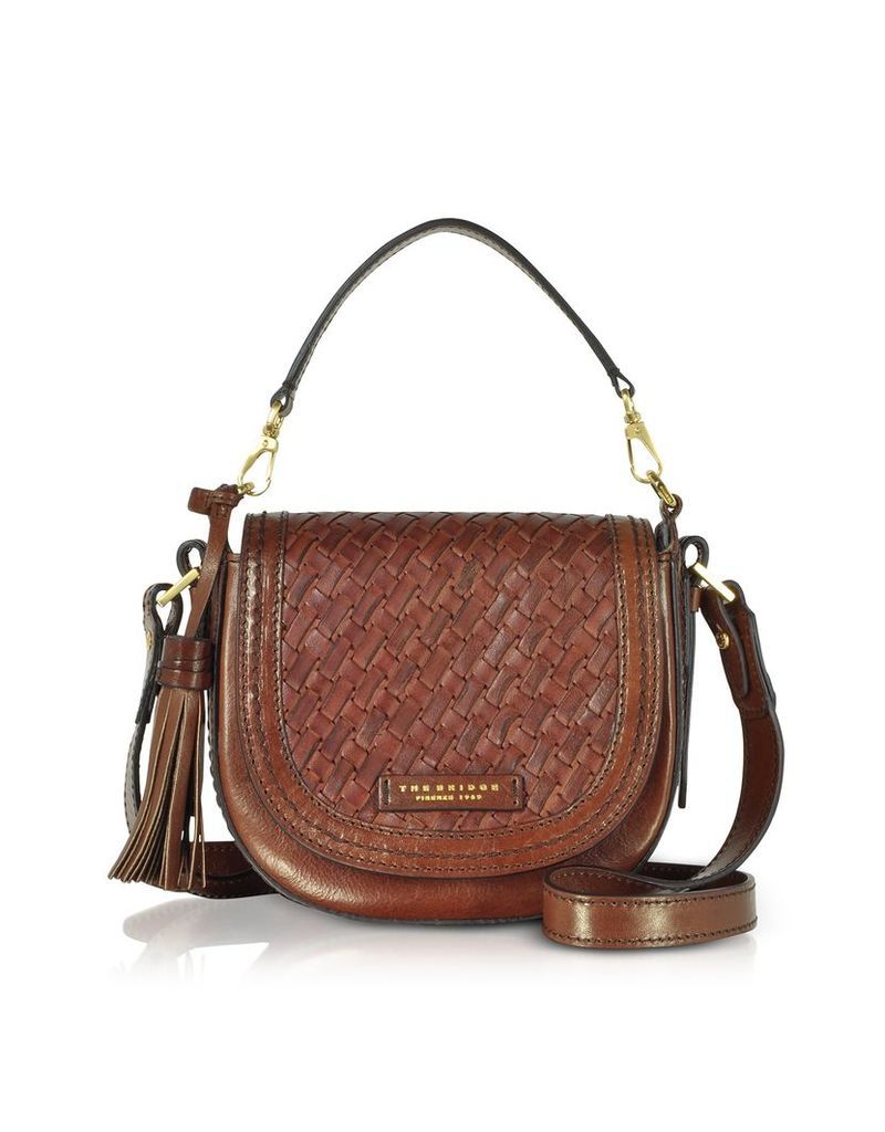 Designer Handbags, Salinger Woven Leather Medium Shoulder Bag