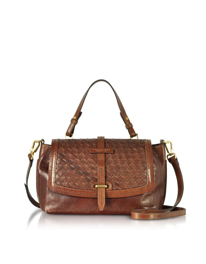 Designer Handbags, Salinger Woven Leather Medium Satchel Bag