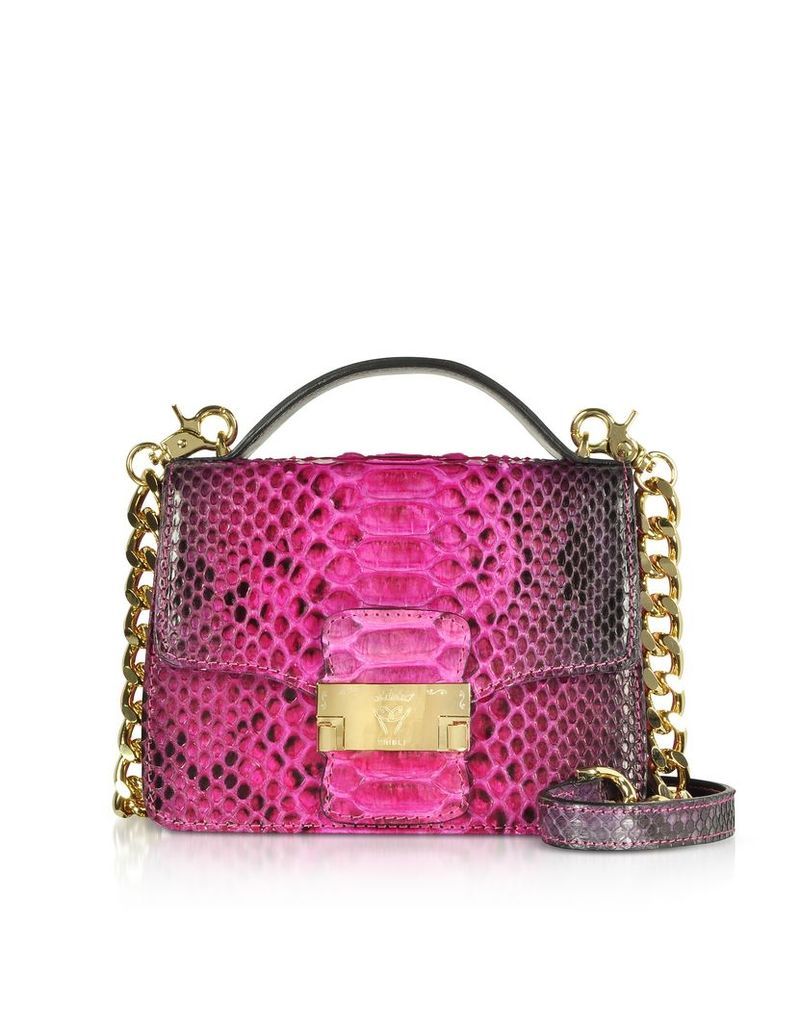 Designer Handbags, Python Leather Crossbody Bag