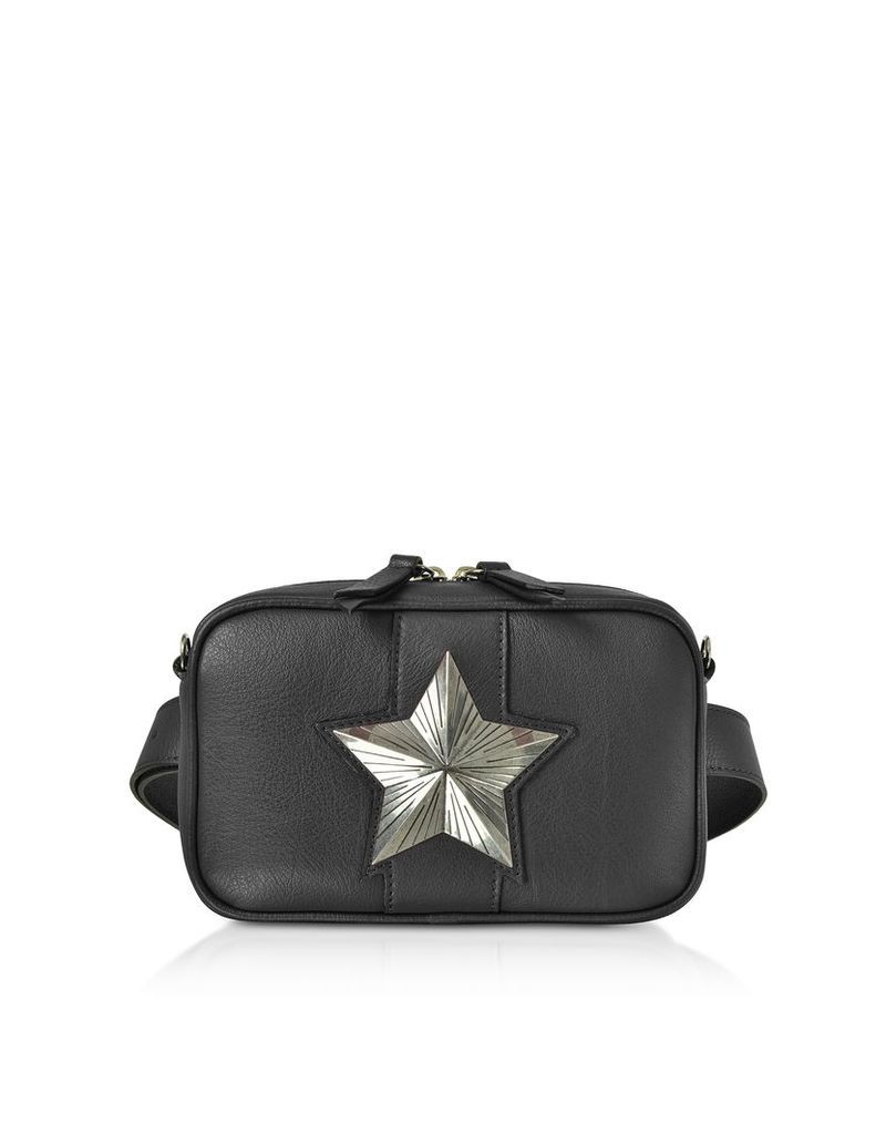 Designer Handbags, Leather Vega Belt Bag w/Chain Strap