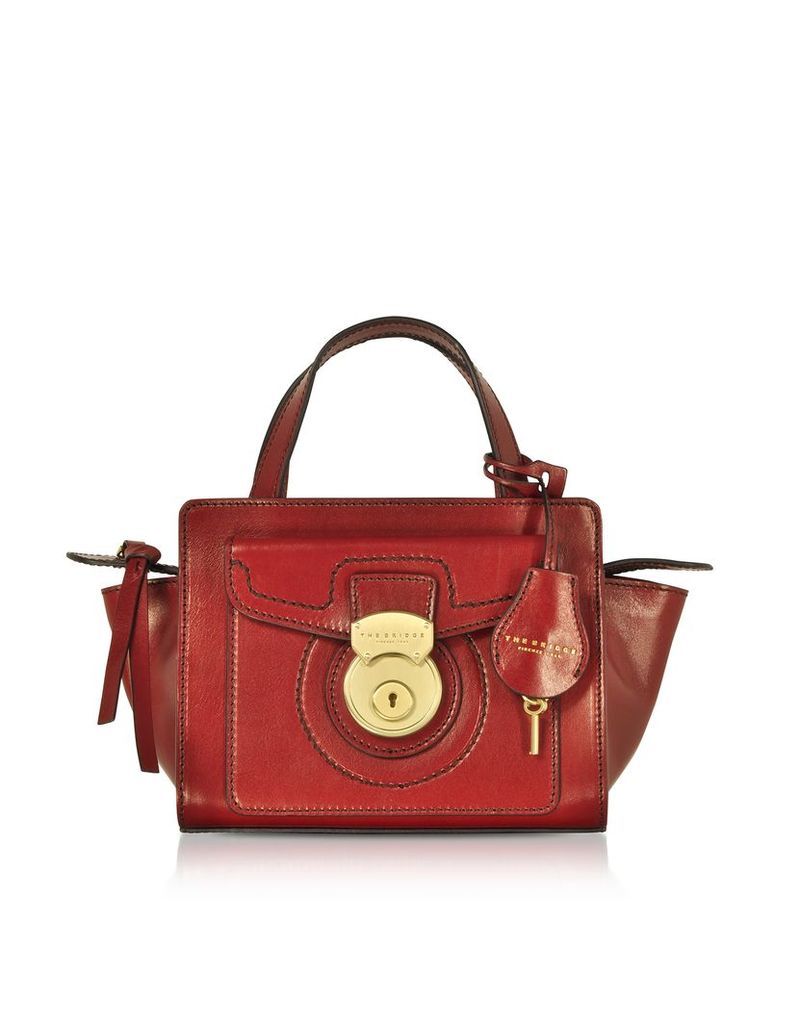 Designer Handbags, Rufina Small Leather Satchel Bag
