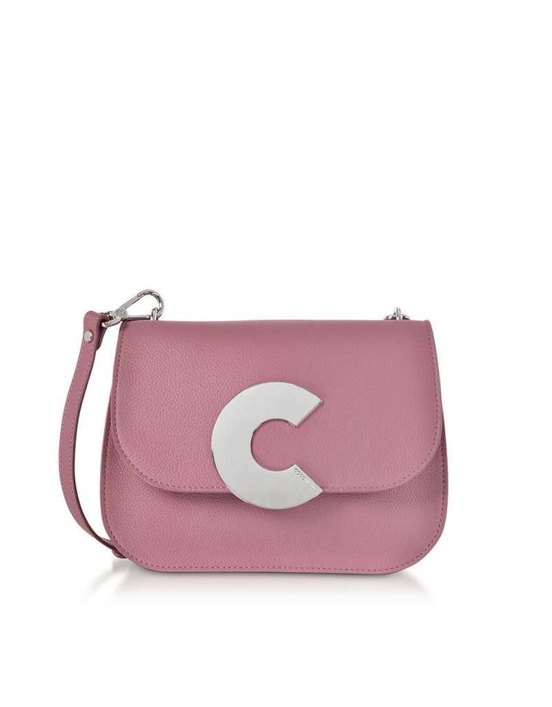 Coccinelle Designer Handbags, Craquante Grained Leather Medium Crossbody Bag