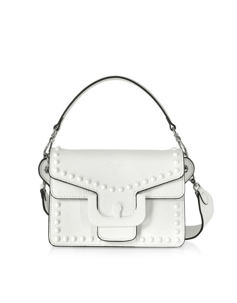 Coccinelle Designer Handbags, Ambrine Graphic Studs Leather Crossbody Bag