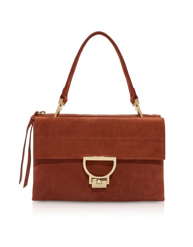 Coccinelle Designer Handbags, Arlettis Medium Suede Shoulder Bag w/Strap