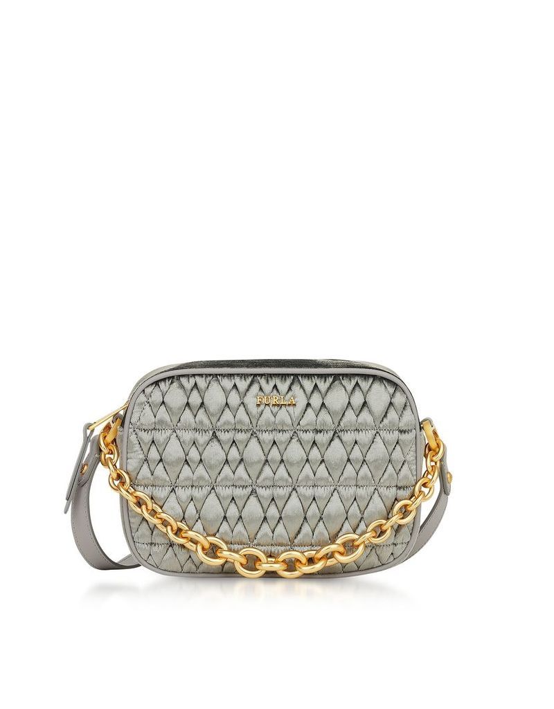Furla Designer Handbags, Quilted Velvet Cometa Mini Crossbody Bag