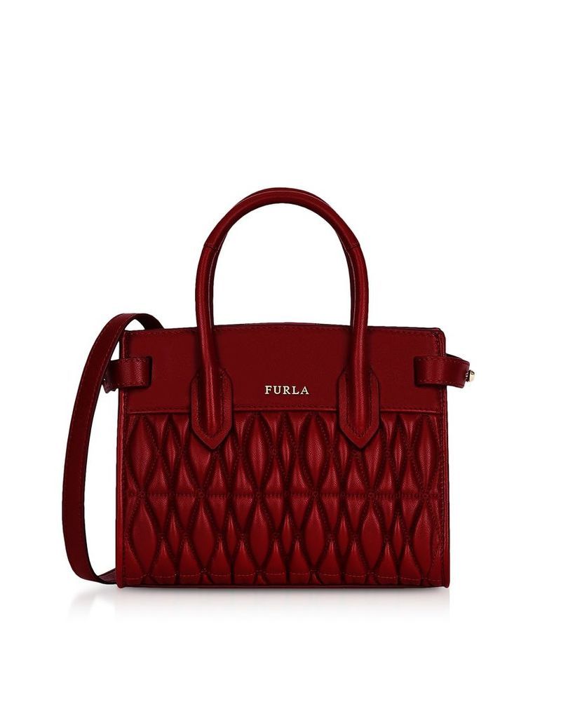 Furla Designer Handbags, Quilted Nappa Leather Pin Cometa Mini Crossbody