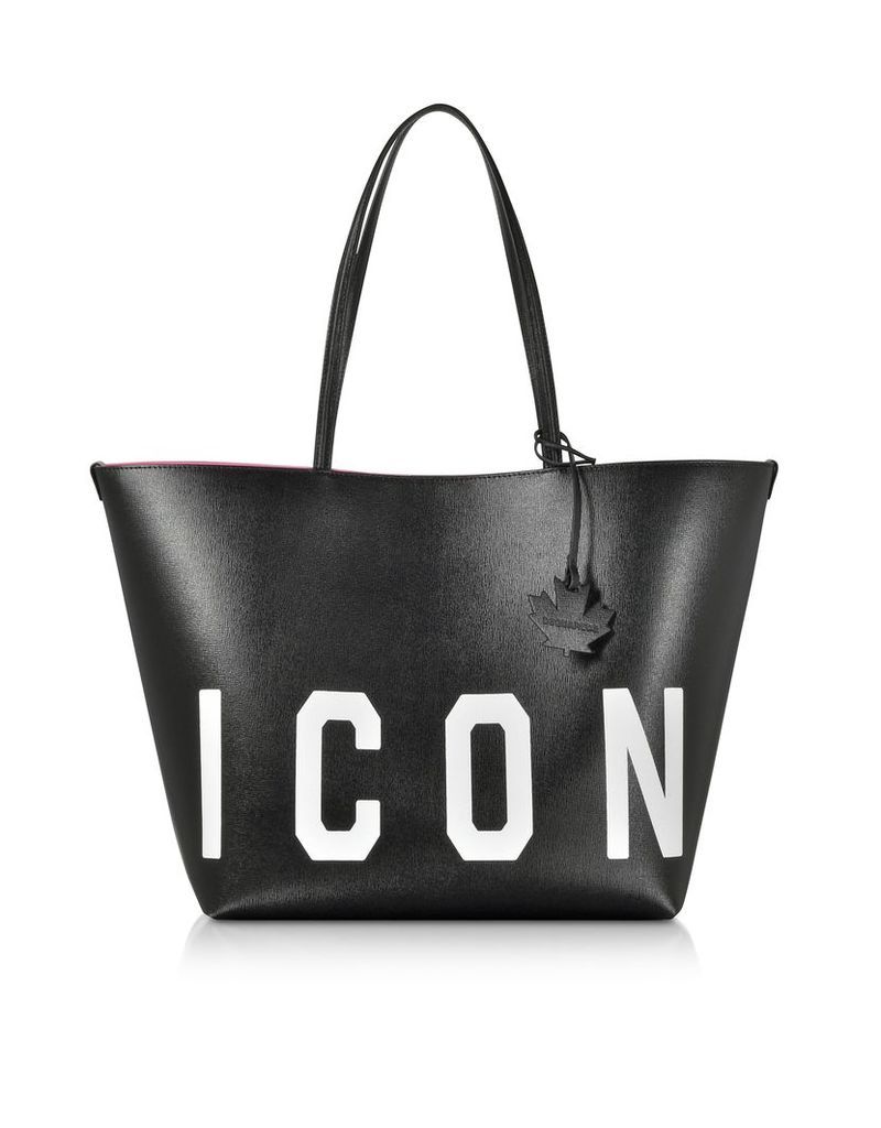 DSquared2 Designer Handbags, Saffiano Leather Icon Traveler Tote bag