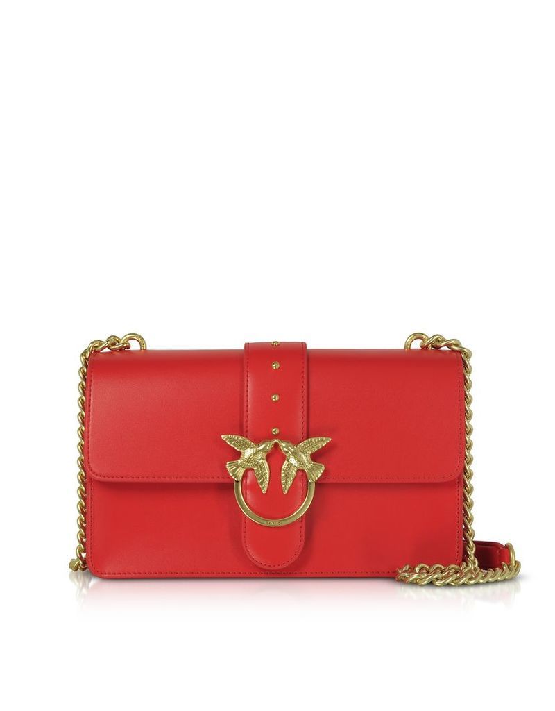 Pinko Designer Handbags, Leather Love Simply 10 Shoulder Bag